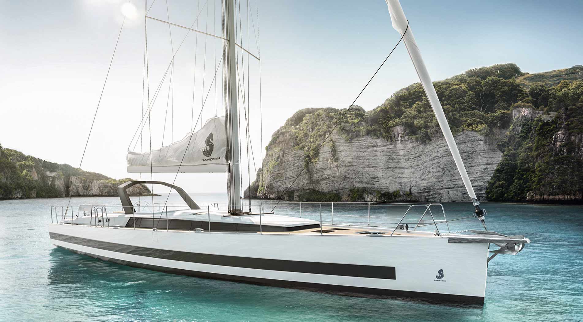The new Oceanis Yacht class from Beneteau - This is the first boat to be launched in the new class of luxury yachts from Beneteau